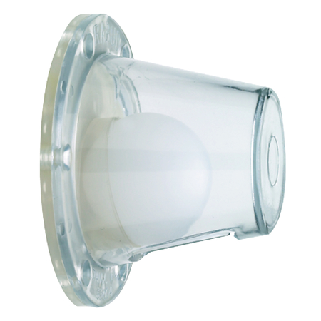 SEACHOICE Self Bailing Scupper, Clear, Fits 1-1/2" - 3" openings, Large 18281